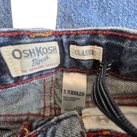 Oshkosh B'gosh Jeans Girls 5T Blue 100% Cotton Straight (W16 L16) - Picture 3 of 6